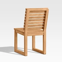 Batten Natural Teak Outdoor Dining Chair