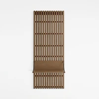 Batten Brown Oak Reversible Storage Wall Shelf