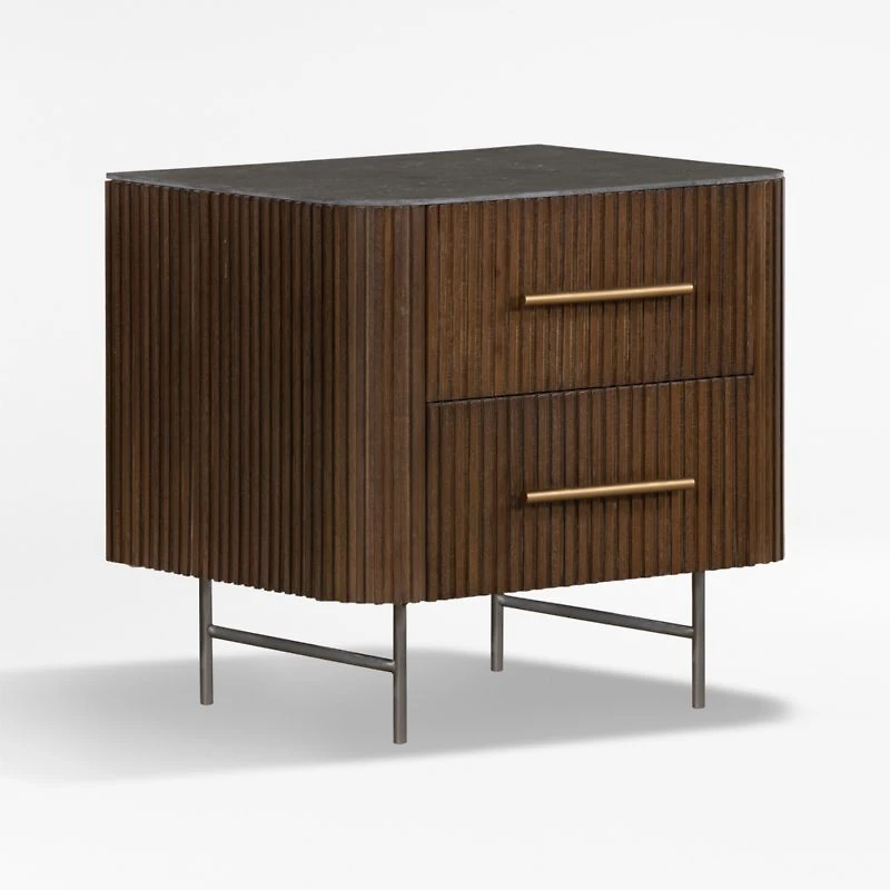 Baylor 26" Brown Oak Nightstand