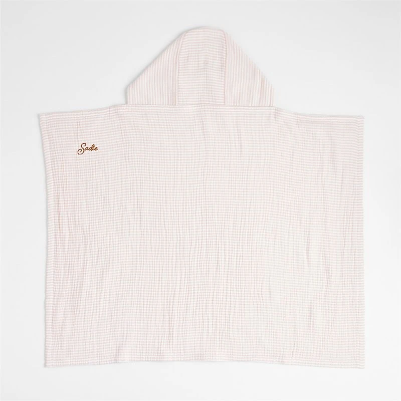 Baby's First Pink Organic Hooded Baby Towel