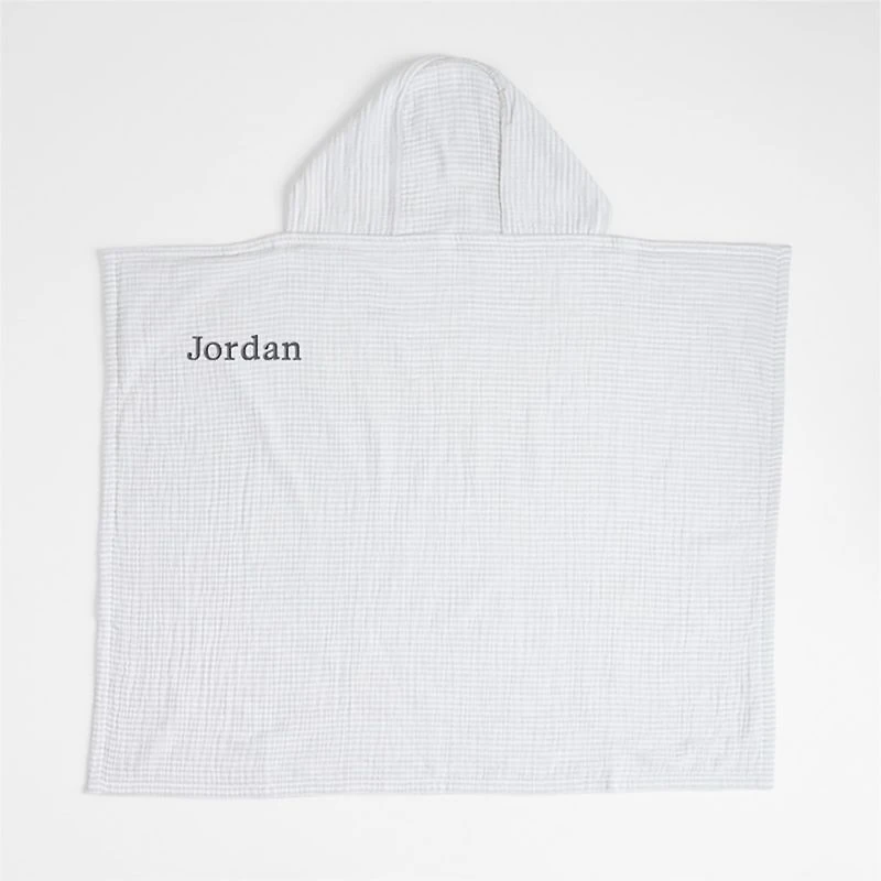 Baby's First Grey Organic Hooded Baby Towel