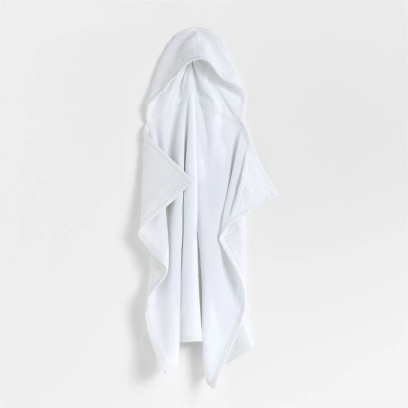 Baby's First Grey Organic Hooded Baby Towel