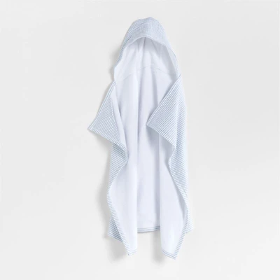 Baby's First Blue Organic Hooded Baby Towel