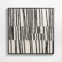 "Be Still" Framed Hand-Painted Wall Art Print 49.5"x2" by Harriet Keech