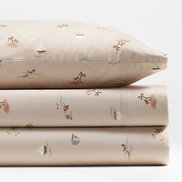 Stay Cool Beach Scene Organic Cotton Kids Twin Sheet Set