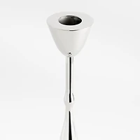 Beaded Medium Polished Chrome Taper Holder 14.5"