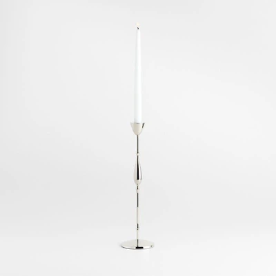 Beaded Medium Polished Chrome Taper Holder 14.5"