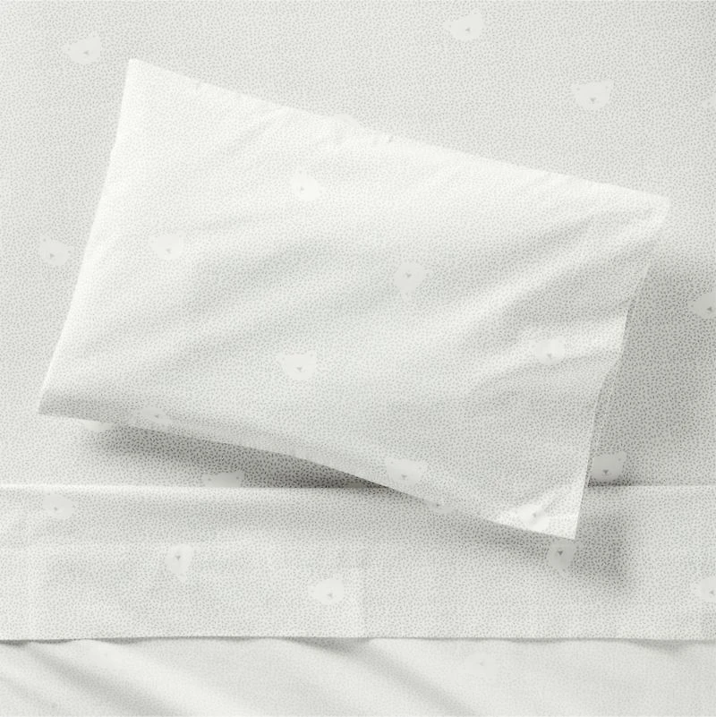 Stay Cool Bear Hug Organic Cotton Toddler Sheet Set