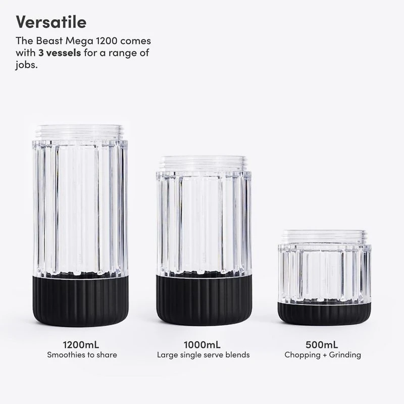 Beast ® Blender Mega 1200 Plus in Carbon Black