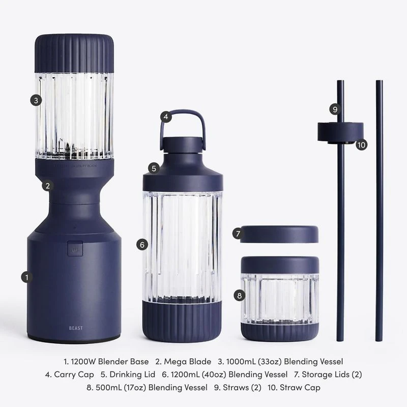 Beast ® Mega Plus Blender in Navy