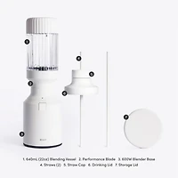 Beast ® Mini Blender in Cloud White