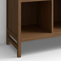 Beau Barley Brown Wood 6-Cube Kids Bookcase