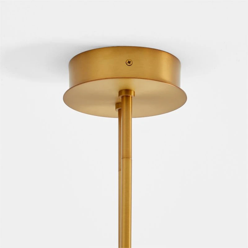 Beau Loop Brass Linear Pendant Light 44.6"