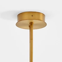 Beau Loop Brass Linear Pendant Light 44.6"