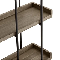 Beckett Grey Wash 4-High Shelf