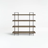 Beckett Grey Wash 4-High Shelf