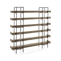Beckett Grey Wash 6-High Bookshelf