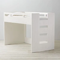 Abridged White Glaze Kids Full Trundle Bed