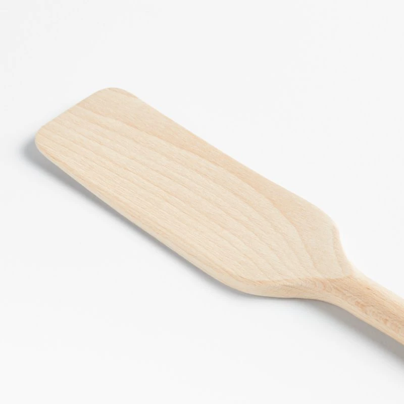 Crate & Barrel Beechwood Spurtle Turner