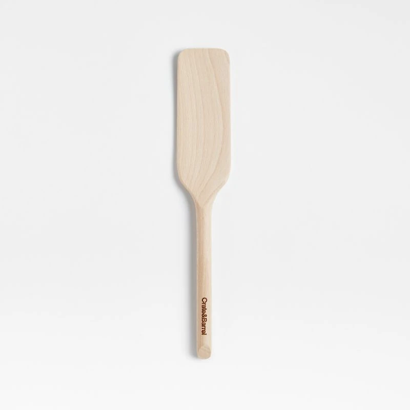 Crate & Barrel Beechwood Spurtle Turner