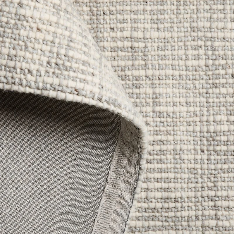 Belfast Performance Wool Blend Handwoven Grey Area Rug 6'x9'