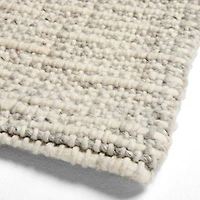 Belfast Performance Wool Blend Handwoven Grey Area Rug 6'x9'