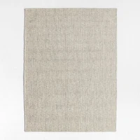Belfast Performance Wool Blend Handwoven Grey Area Rug 6'x9'