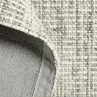 Belfast Performance Wool Blend Handwoven Ivory Area Rug 6'x9'