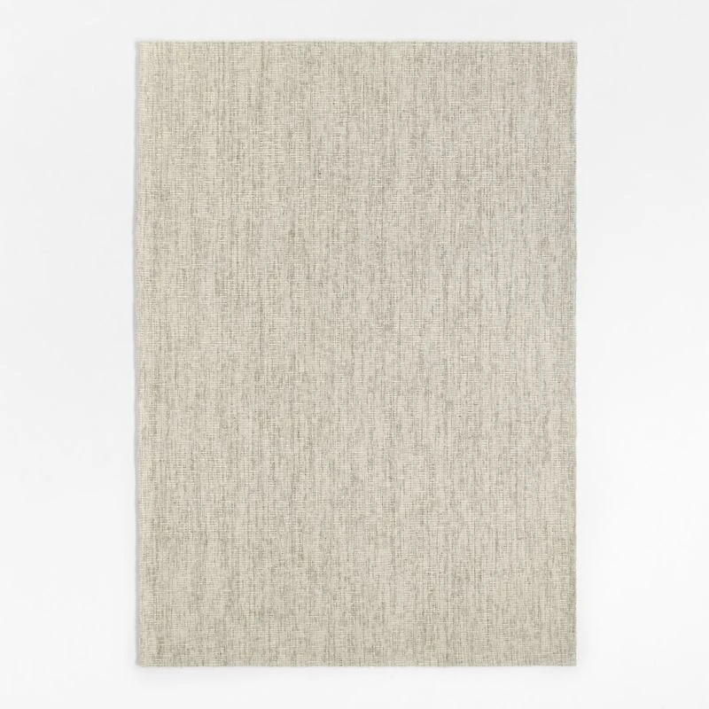 Belfast Performance Wool Blend Handwoven Ivory Area Rug 6'x9'