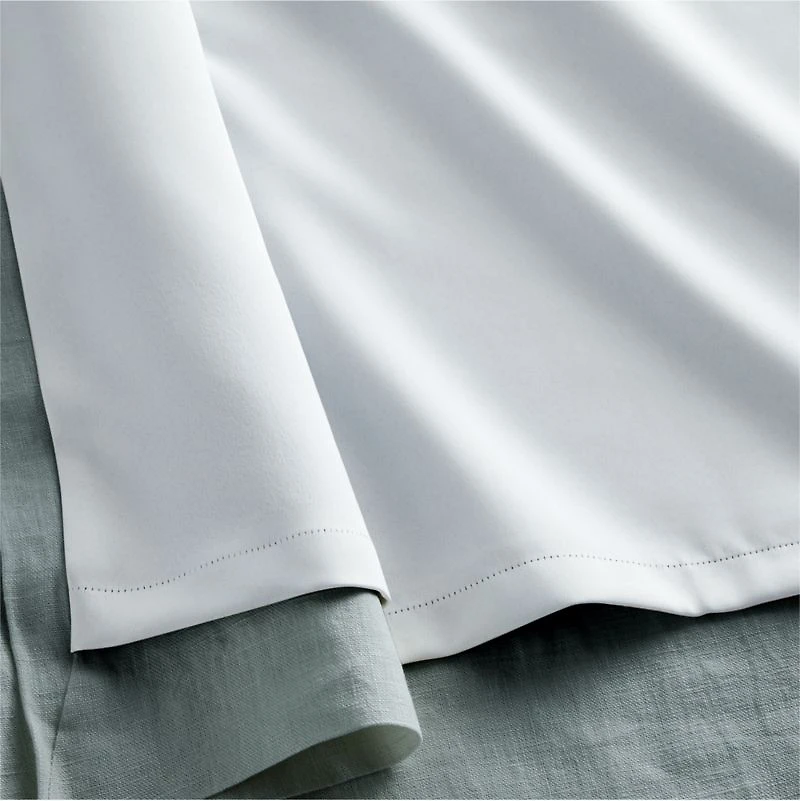 Mist Blue EUROPEAN FLAX ™-Certified Linen Blackout Window Curtain Panel 52"x84"