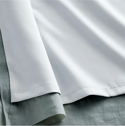 Mist Blue EUROPEAN FLAX ™-Certified Linen Blackout Window Curtain Panel 52"x84"