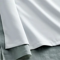 Mist Blue EUROPEAN FLAX ™-Certified Linen Blackout Window Curtain Panel 52"x84"
