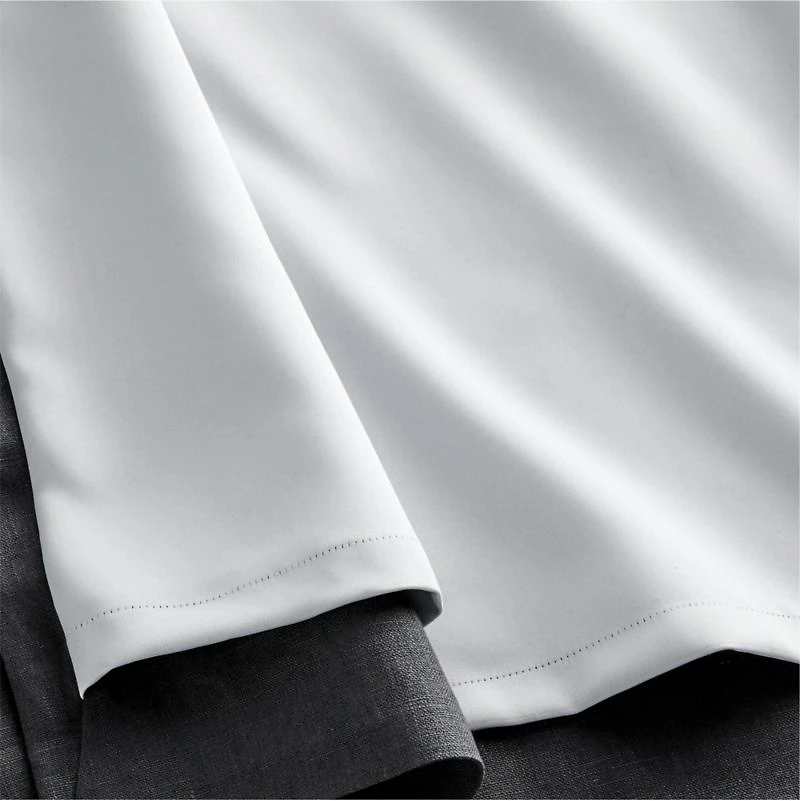 Storm Grey EUROPEAN FLAX ™-Certified Linen Blackout Window Curtain Panel 52"x108"
