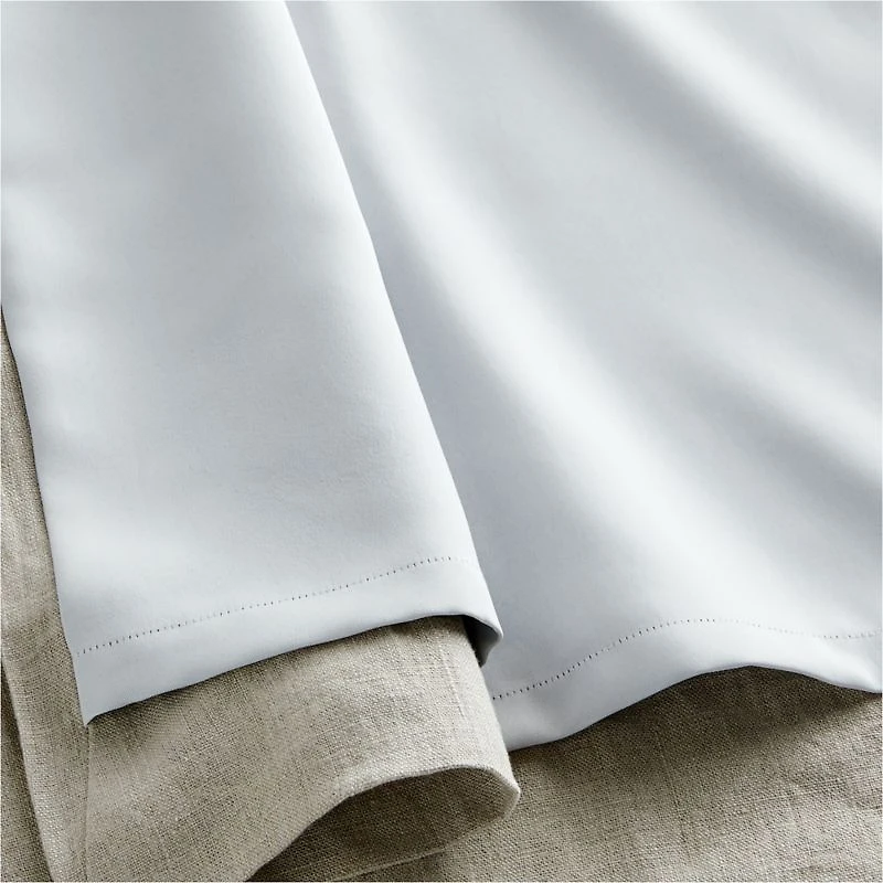 Warm Beige EUROPEAN FLAX ™-Certified Linen Blackout Window Curtain Panel 52"x108"