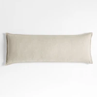 Warm Natural Belgian Flax Linen 54"x20" Body Pillow Cover