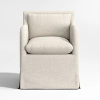 Belmar Ivory Upholstered Dining Armchair