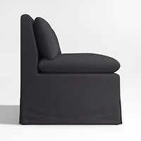Belmar Midnight Grey Dining Banquette Bench