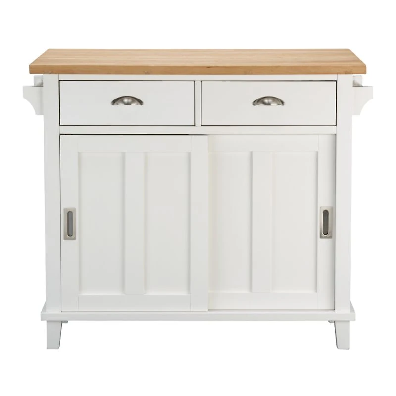 Belmont White Kitchen Island