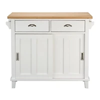 Belmont White Kitchen Island