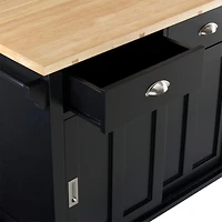 Belmont Black Kitchen Island