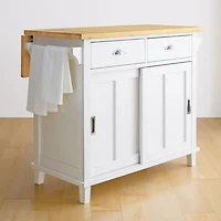 Belmont White Kitchen Island