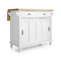 Belmont White Kitchen Island