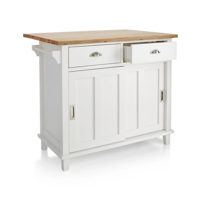 Belmont White Kitchen Island