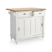 Belmont White Kitchen Island