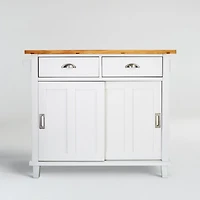 Belmont White Kitchen Island