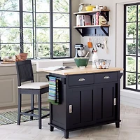 Belmont Black Kitchen Island