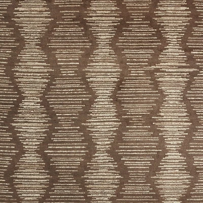 Berlin Wool-Blend Hand-Knotted Brown Area Rug 6'x9'