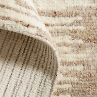 Berlin Wool-Blend Hand-Knotted Latte Brown Area Rug 9'x12'