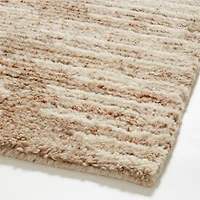 Berlin Wool-Blend Hand-Knotted Latte Brown Area Rug 9'x12'