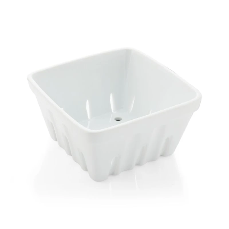 Berry Box White Porcelain Colander